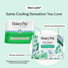 Organic Cotton Cover Cooling Herbal Infusion Heavy Flow Liners