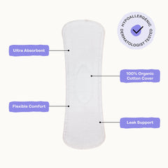 Organic Cotton Cover Calming Herbal Infusion Long Liners