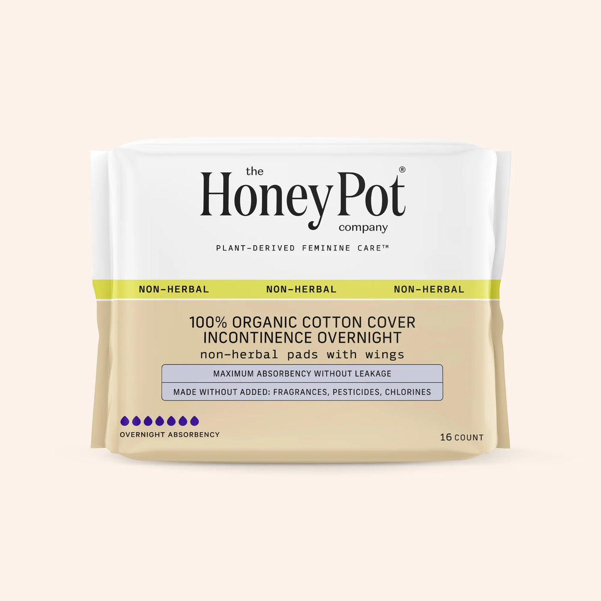 Incontinence 100% Organic Cotton Comfort Cover Nighttime Pads