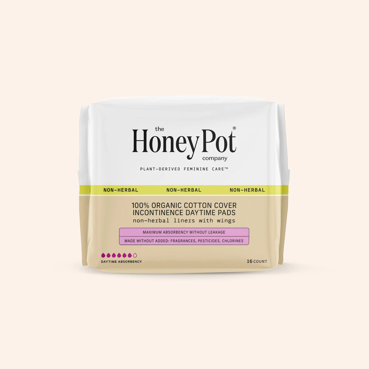 Incontinence 100% Organic Cotton Comfort Cover Daytime Pads