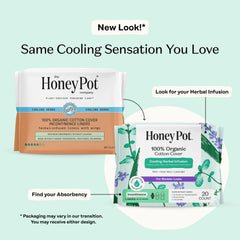 Incontinence Cooling Hebal Infusion 100% Organic Cotton Cover Liners