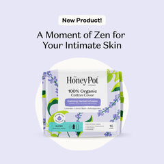 Organic Cotton Cover Calming Herbal Infusion Super Pads With Wings